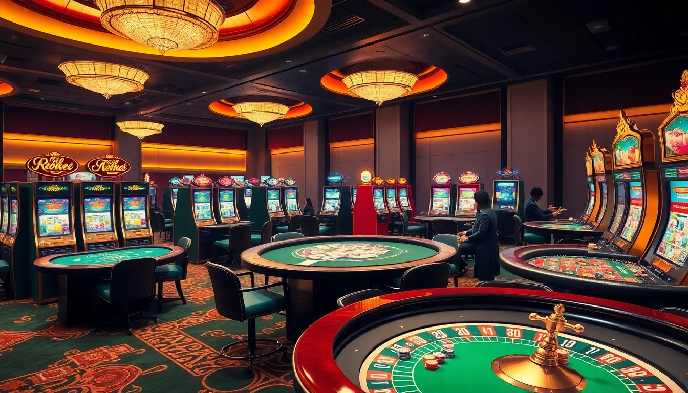 Experience RR 88's luxurious gaming environment with vibrant tables and exciting gameplay.