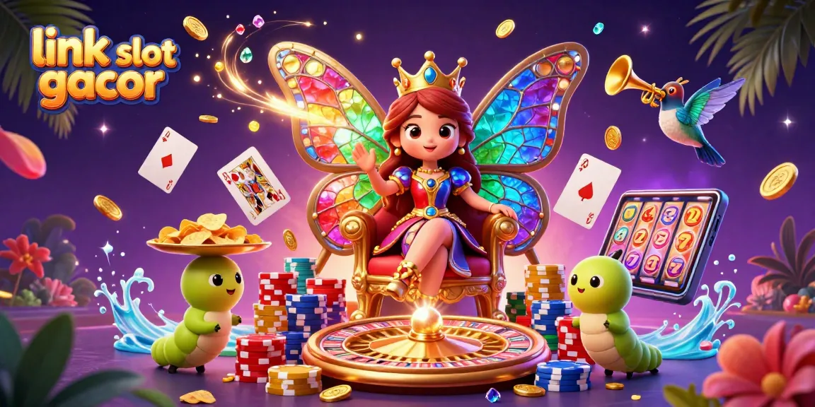 Engage in thrilling slots with the vibrant link slot gacor 3D illustration showcasing dynamic casino elements.