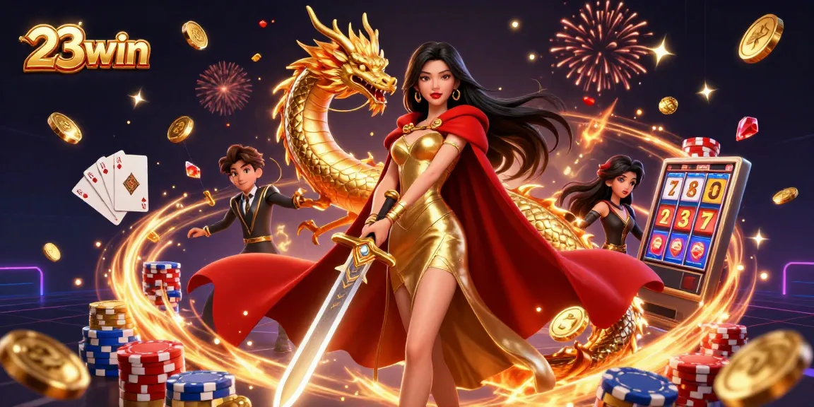 Experience thrilling casino excitement at 23win with jackpots and vibrant gaming elements.