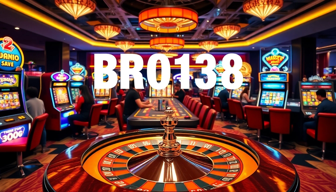 BRO138: Promo akhir tahun Toto Slot Terbaru Murah Hanya 10.000 highlights players engaging with vibrant slot machines.