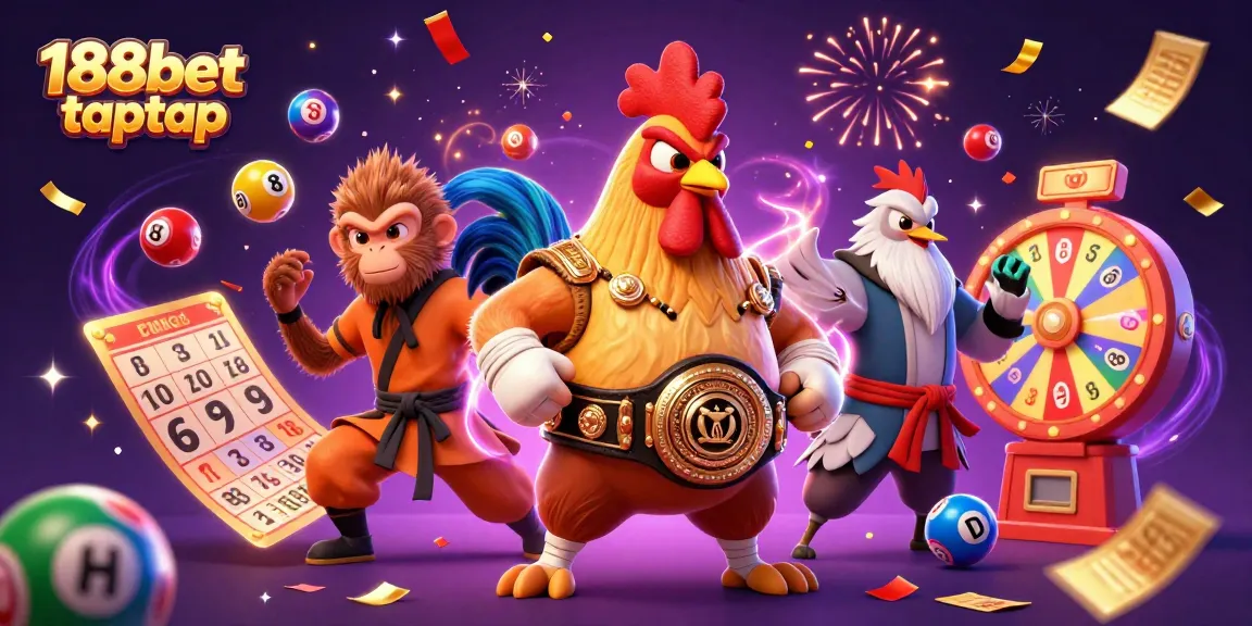 Temukan kehebohan 188bet taptap dengan ilustrasi kasino 3D yang dinamis dan menarik.