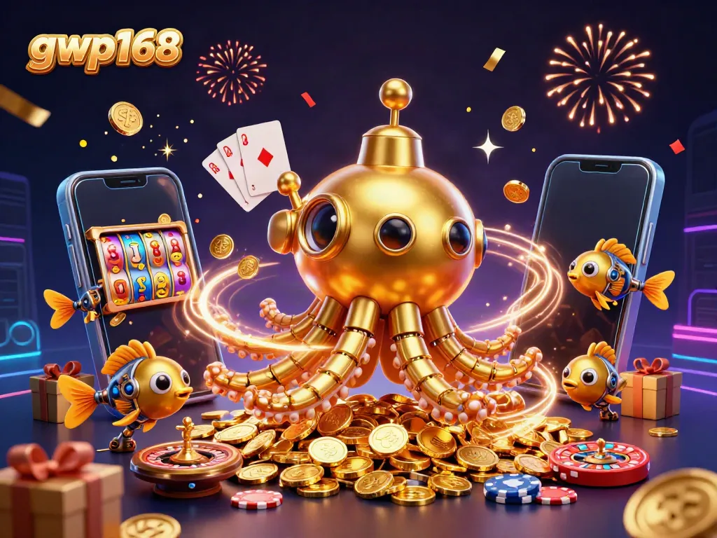 GWP168 menampilkan pengalaman bermain slot online seru dengan tampilan kraken dan permainan menarik.