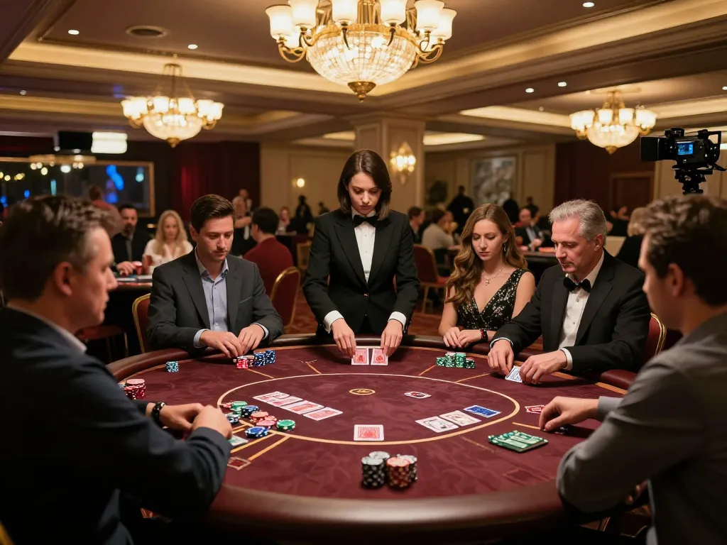 Players enjoying poker at the trang chủ gg88 casino, with a vibrant gaming atmosphere and engaging gameplay.