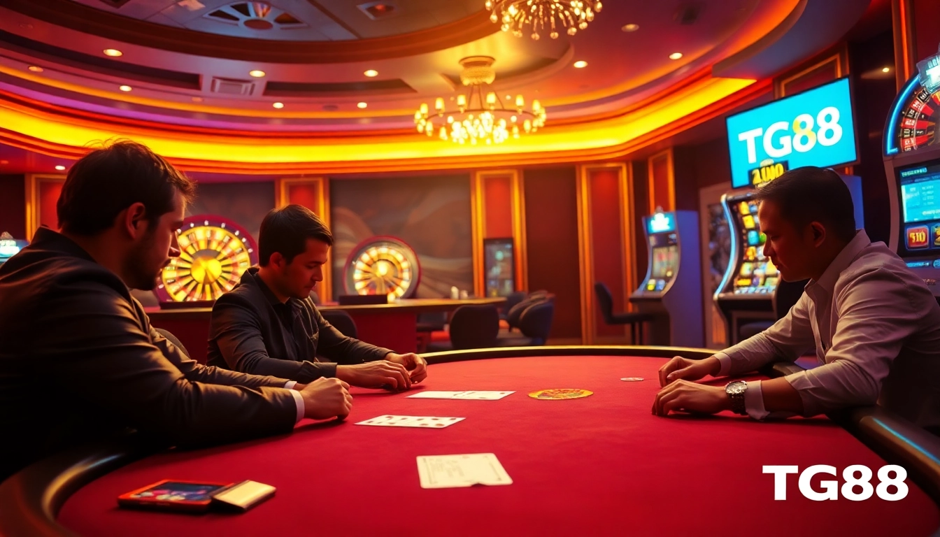 Experience thrilling gameplay at https://tg88pro.com/ with high-stakes poker and vibrant casino atmosphere.