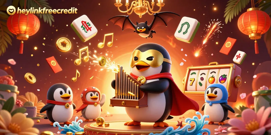 Experience the excitement of heylinkfreecredit with vibrant characters and rich gambling elements in this illustration.