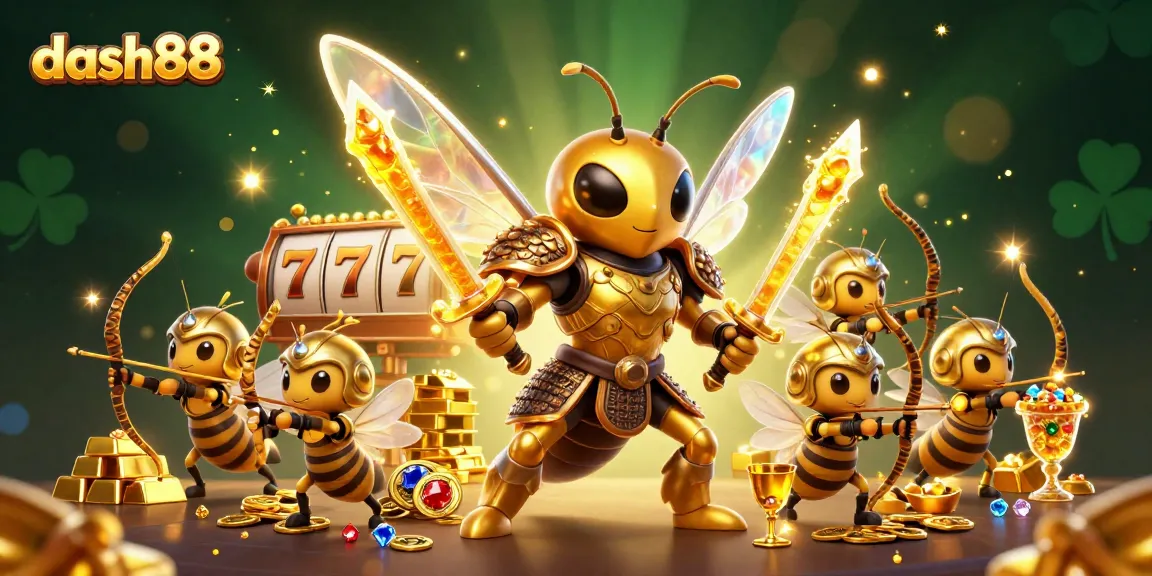 Experience thrilling gameplay at dash88 with a vibrant 3D illustration showcasing dynamic slot elements and excitement.
