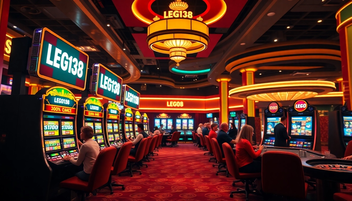 Experience the thrill of gambling with LEGO138 daftar in a vibrant casino setting filled with excitement.