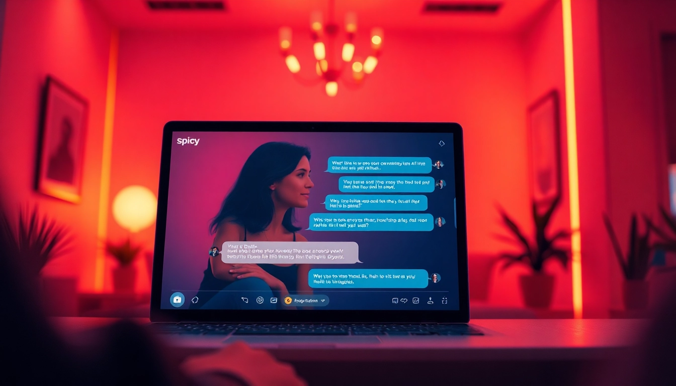 Spicychat interactive chat interface showcasing vibrant AI character engagement.