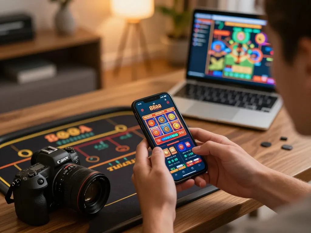 Player engaging with the 88aa casino app for an exciting online gaming experience