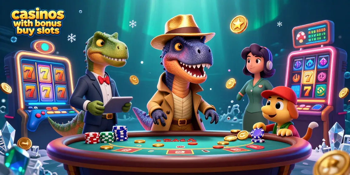 Experience thrilling gameplay at casinos with bonus buy slots featuring dynamic 3D characters and vibrant game elements.