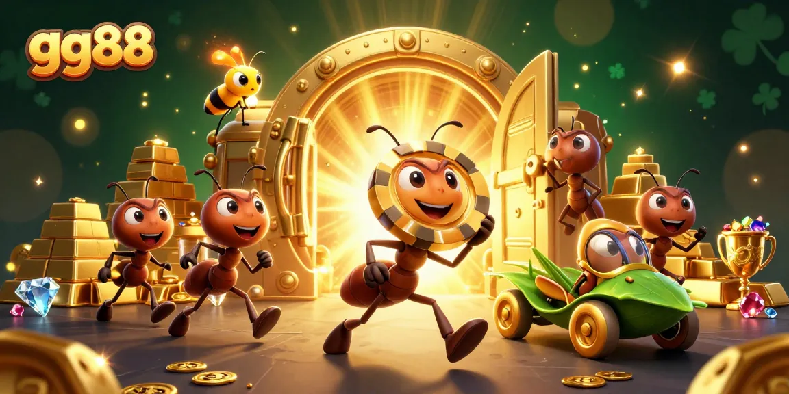 Experience the thrill of gg88 with whimsical cartoon heist characters and vibrant casino treasures.