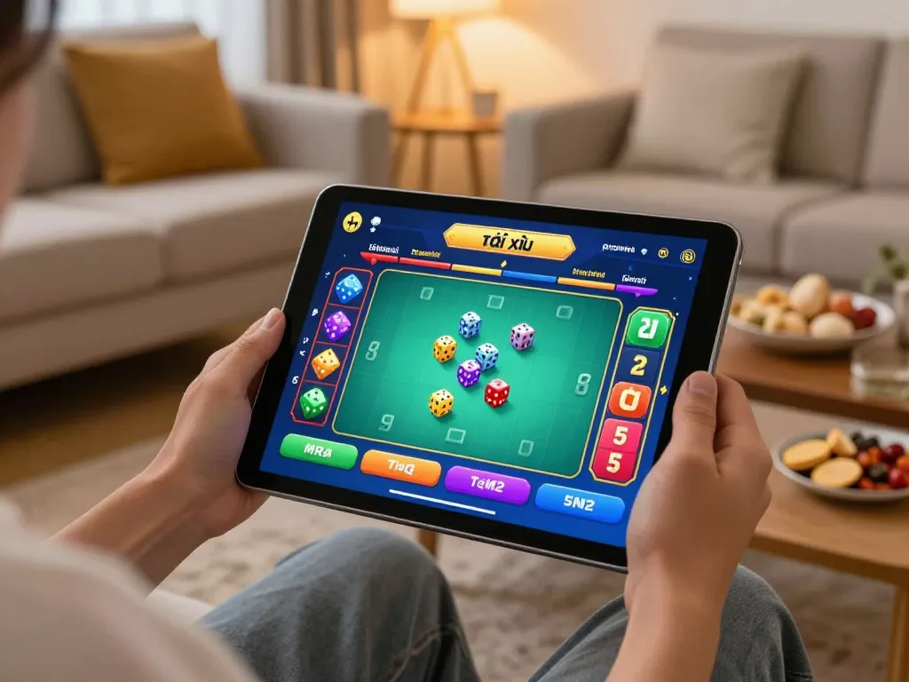 Engaging gameplay on an app tài xỉu online, featuring a user-focused screen with betting options.