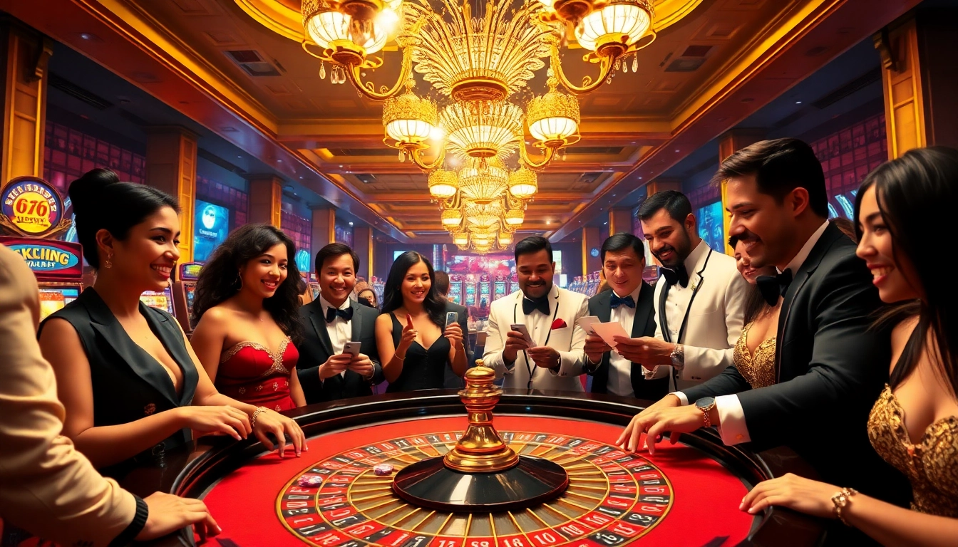 Experience thrilling gameplay at the casino with Link RR99 poker chips on a vibrant table.