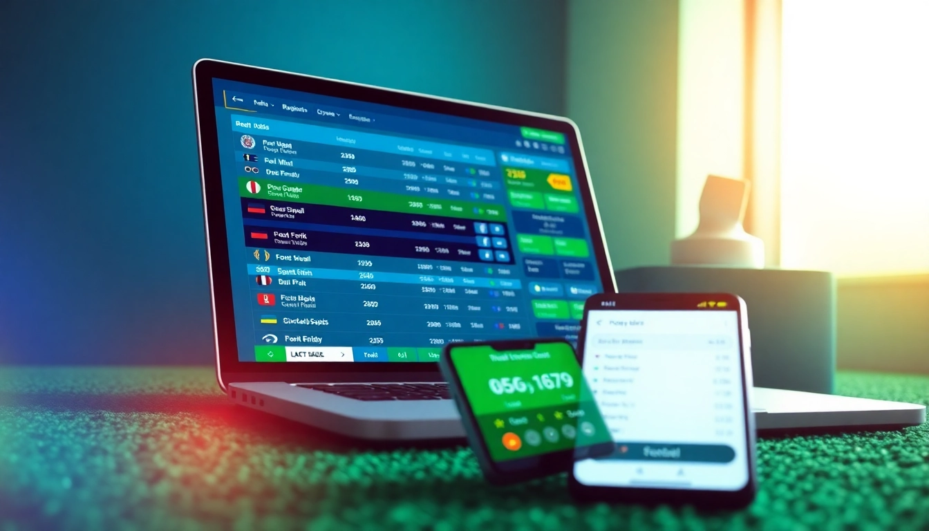 kèo nhà cái 5 with real-time betting odds displayed on a modern interface, capturing the essence of sports gambling.