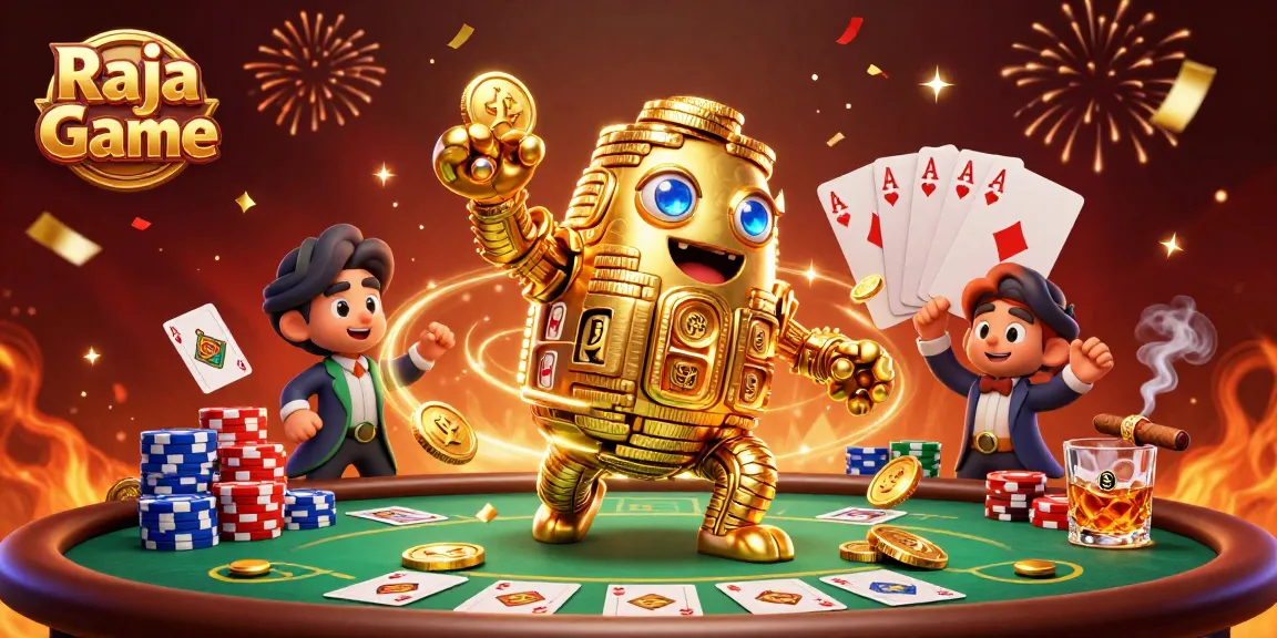 Play exciting games on Raja Game with colorful poker elements and golden rewards