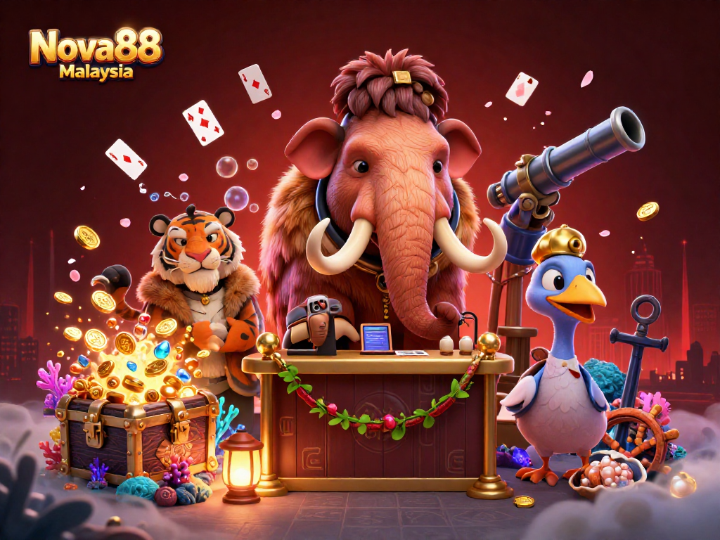 เล่นเกมคาสิโน Nova88 Malaysia อย่างมีสไตล์ในบนฉากประดับด้วยสมบัติเสริมความมันส์