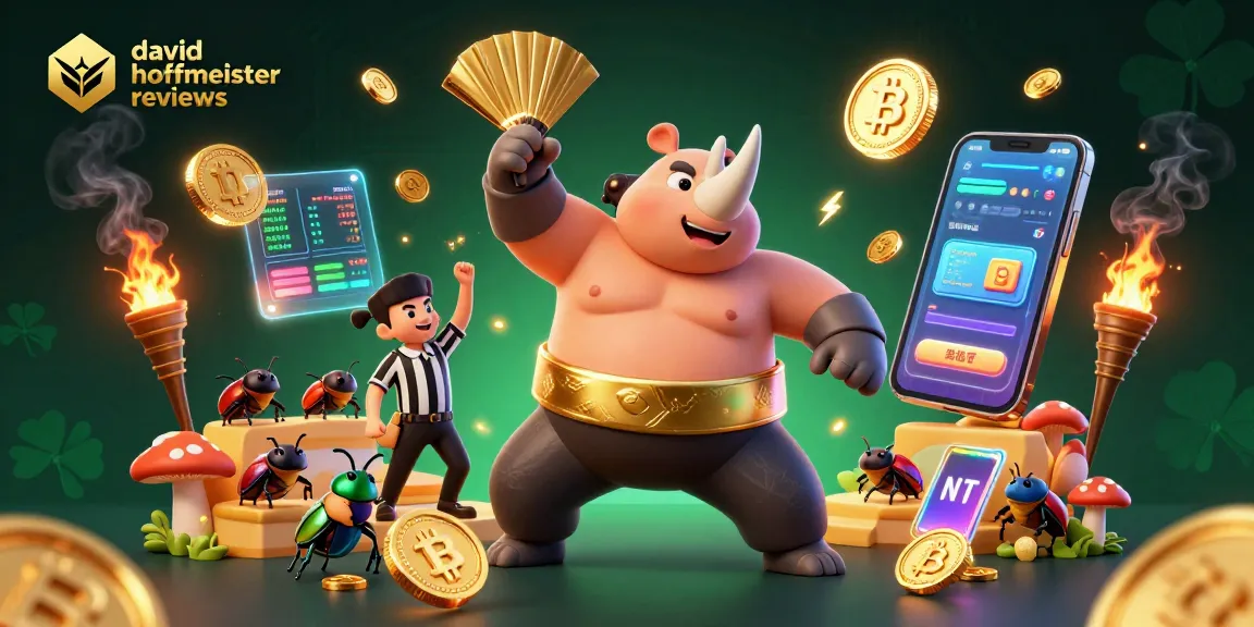 Engage with thrilling david hoffmeister reviews alongside vibrant crypto casino elements and energetic cartoon characters.