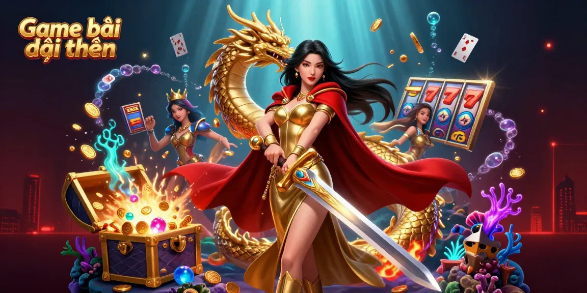 Experience the thrilling world of Game bài đổi thưởng with an exciting underwater casino scene filled with treasures.