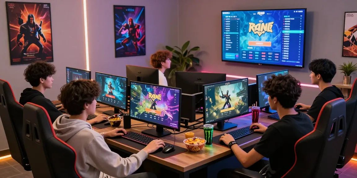 Explore Raja Game login with friends in a vibrant gaming lounge full of energy.
