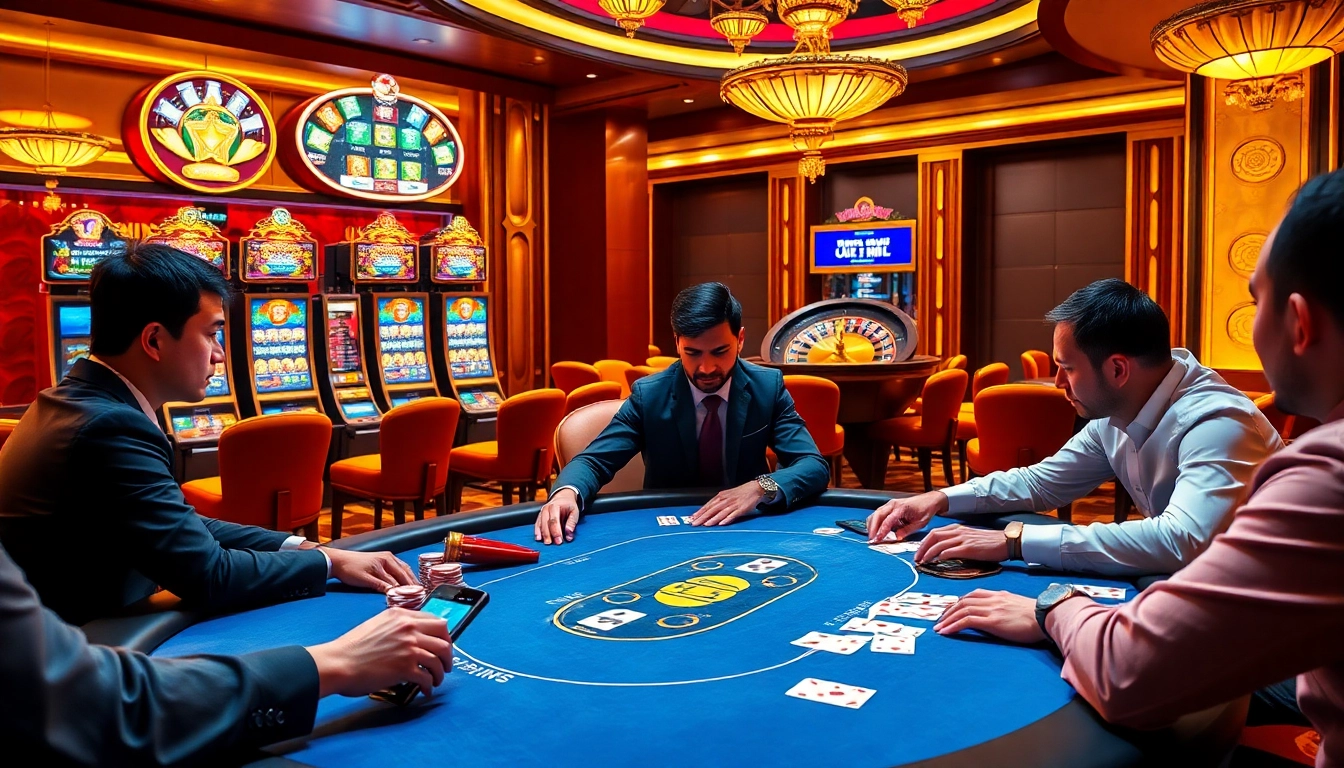 Experience the thrill of uu 88 gaming at a luxurious casino with vibrant poker action.