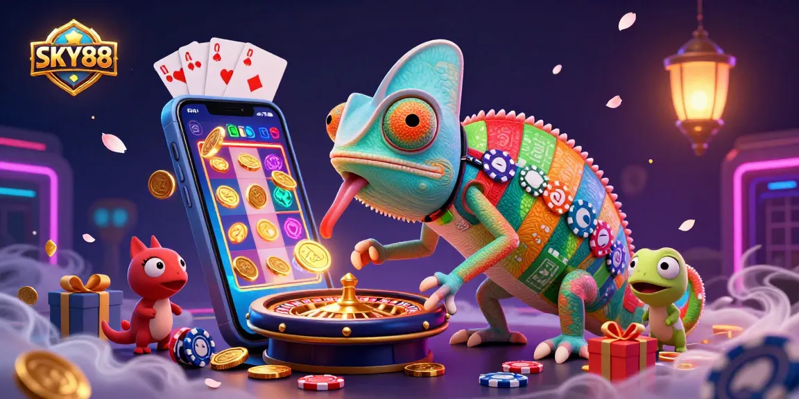 Engage with thrilling gaming at SKY88 with vibrant casino elements and exciting prizes.