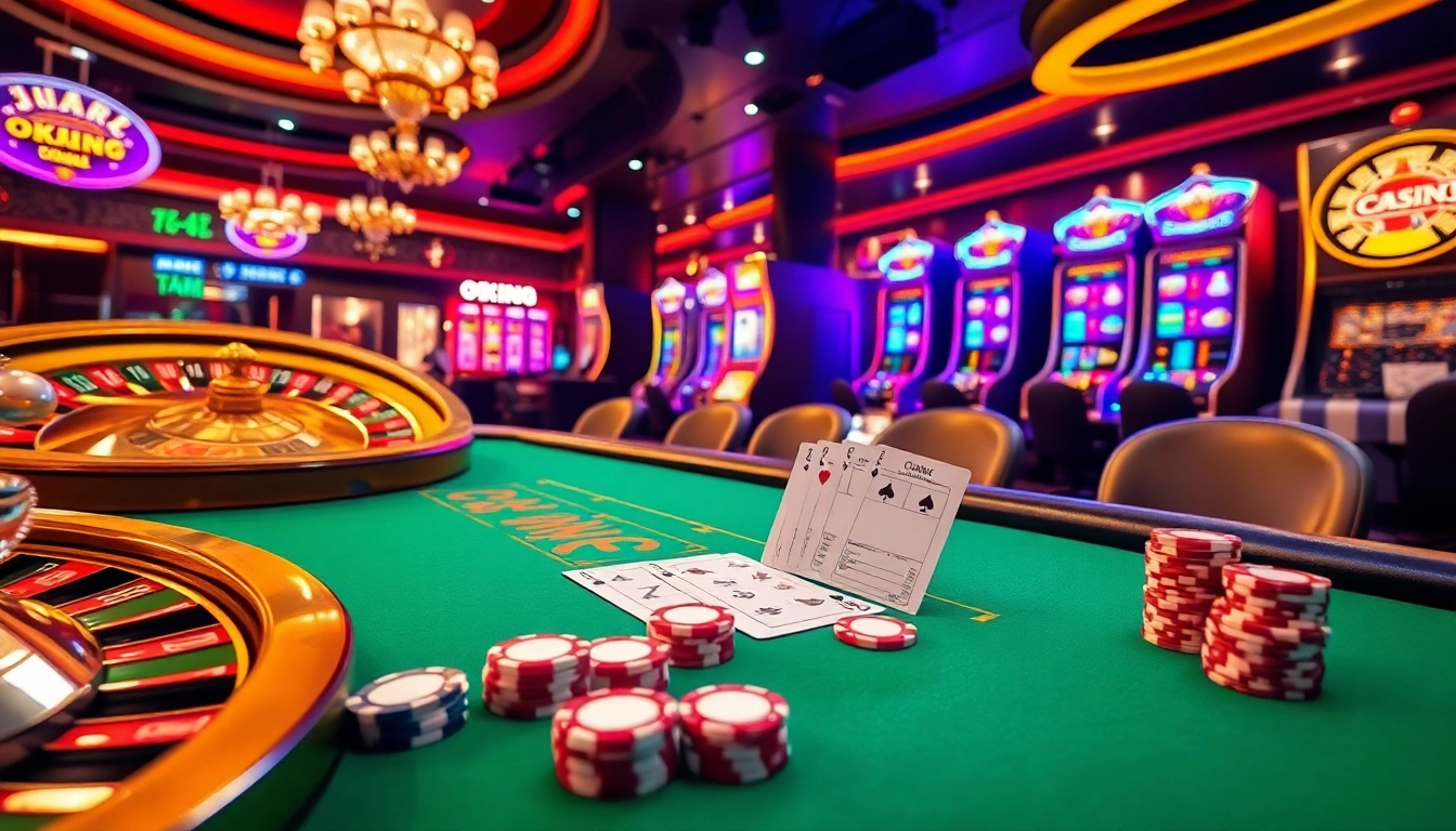 Experience the excitement of high-stakes gambling with Okking poker chips on the table.