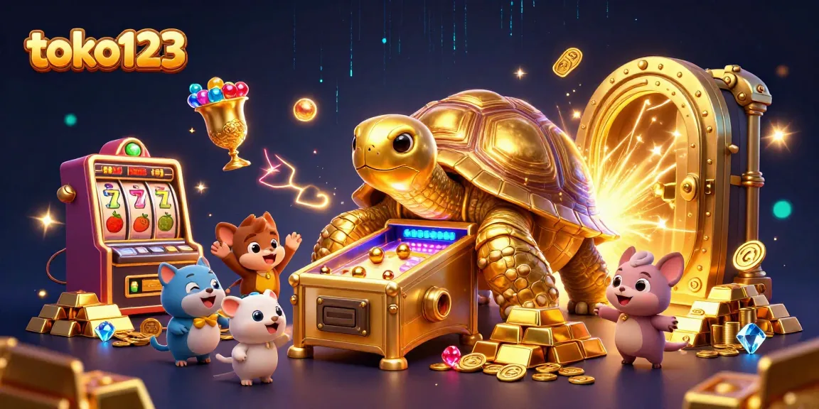 Experience the excitement of toko123's casino gameplay with vibrant 3D visuals and engaging elements.
