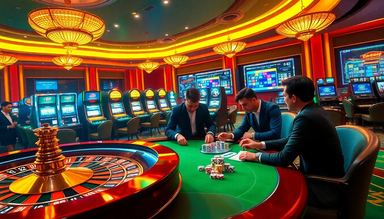 Experience thrilling Khuyến mãi nạp đầu 6FF while enjoying a luxurious casino atmosphere with engaged players.