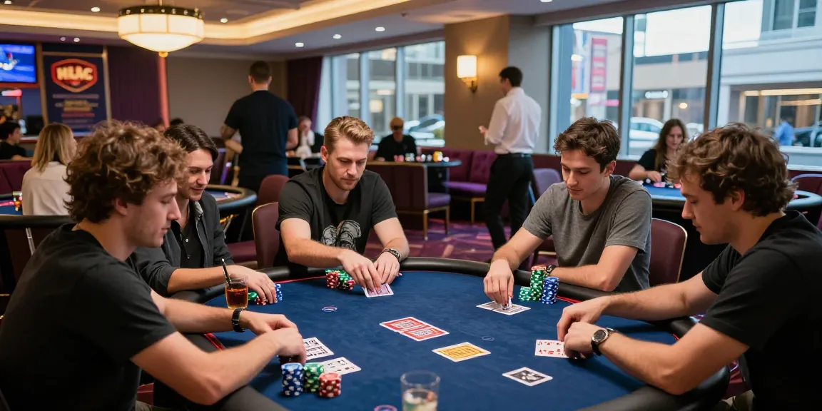 Aktivitas bermain poker88 dengan suasana kasino yang meriah.