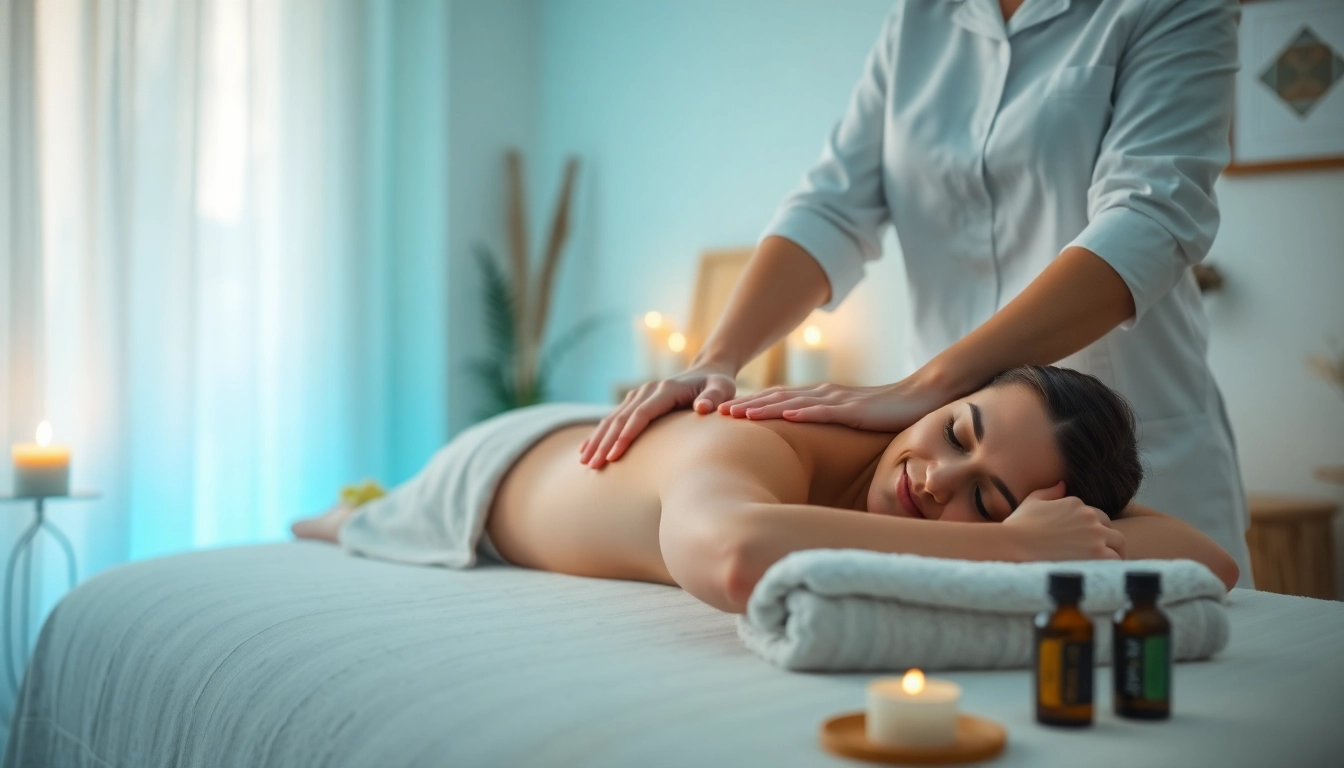 Relaxing 동탄출장마사지 session with a professional therapist in a soothing environment.