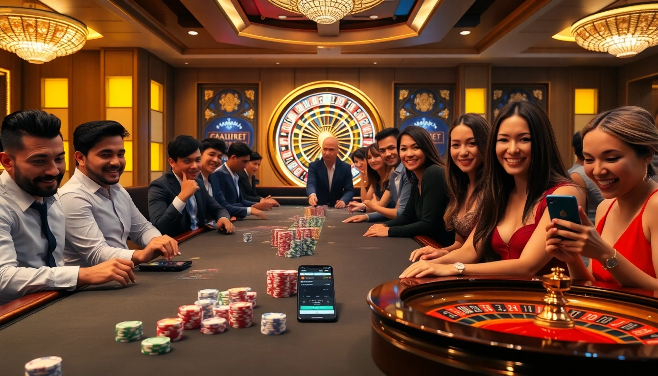 Engage in thrilling gaming with sbobet link as players enjoy a vibrant casino atmosphere.