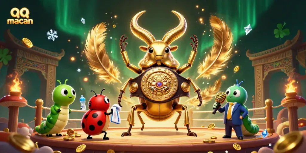 Engage in the thrilling atmosphere of qq macan with vibrant characters in a dynamic gambling scene.