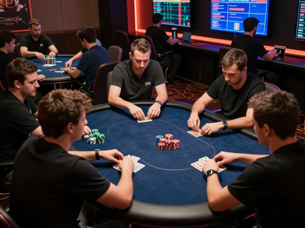 88xx online gaming session with players strategizing in an interactive casino atmosphere.