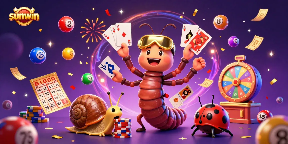 Join the excitement at sunwin with a thrilling lottery scene featuring dynamic characters and vibrant game elements.