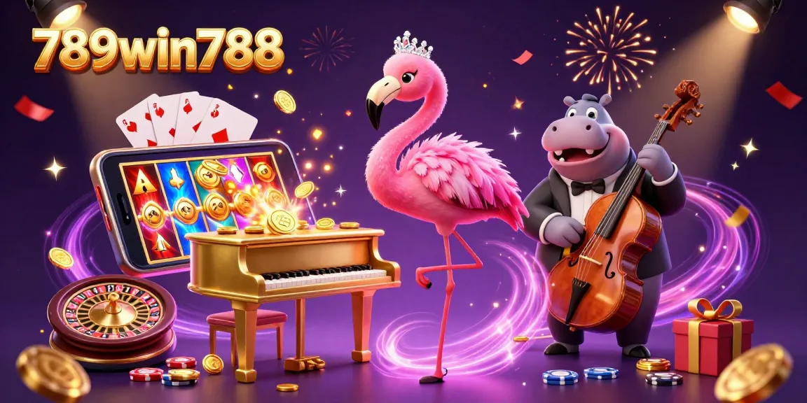 Experience excitement playing at 789win788 with colorful slot games and vibrant casino characters.