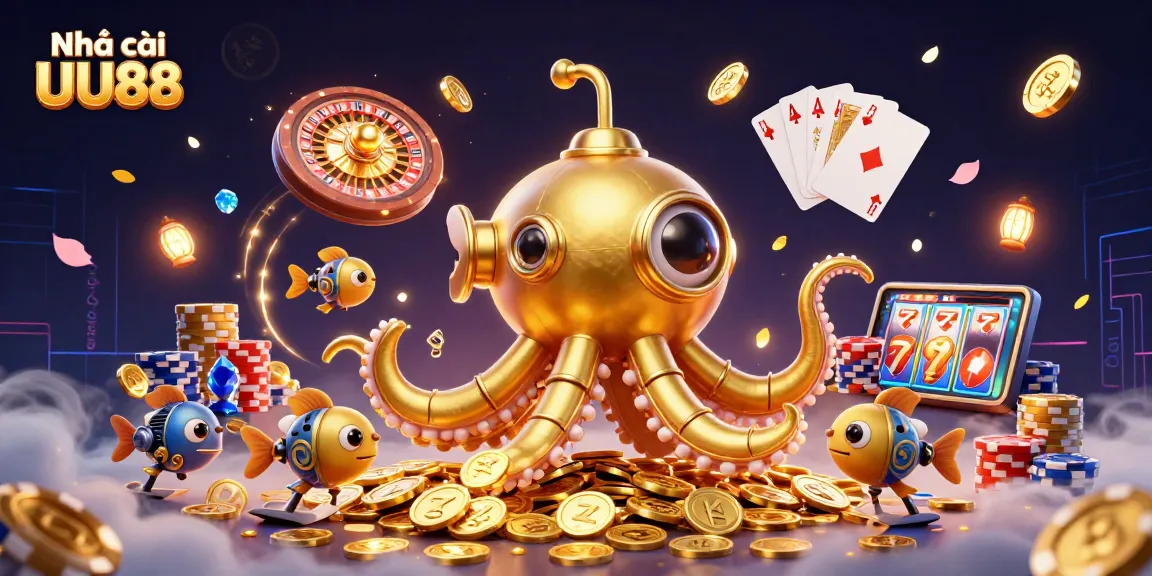 Engage with Nhà cái UU88's dynamic offerings including golden kraken and casino elements.