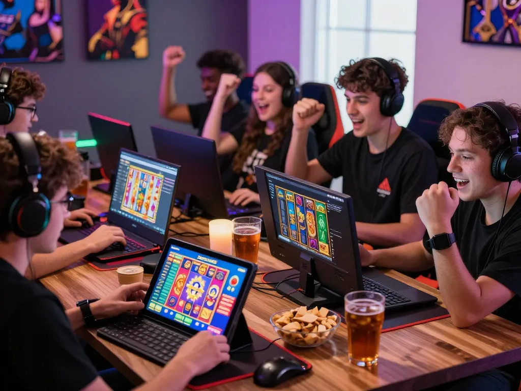 Exciting Zeus138 online gaming scene with players enjoying slot games.