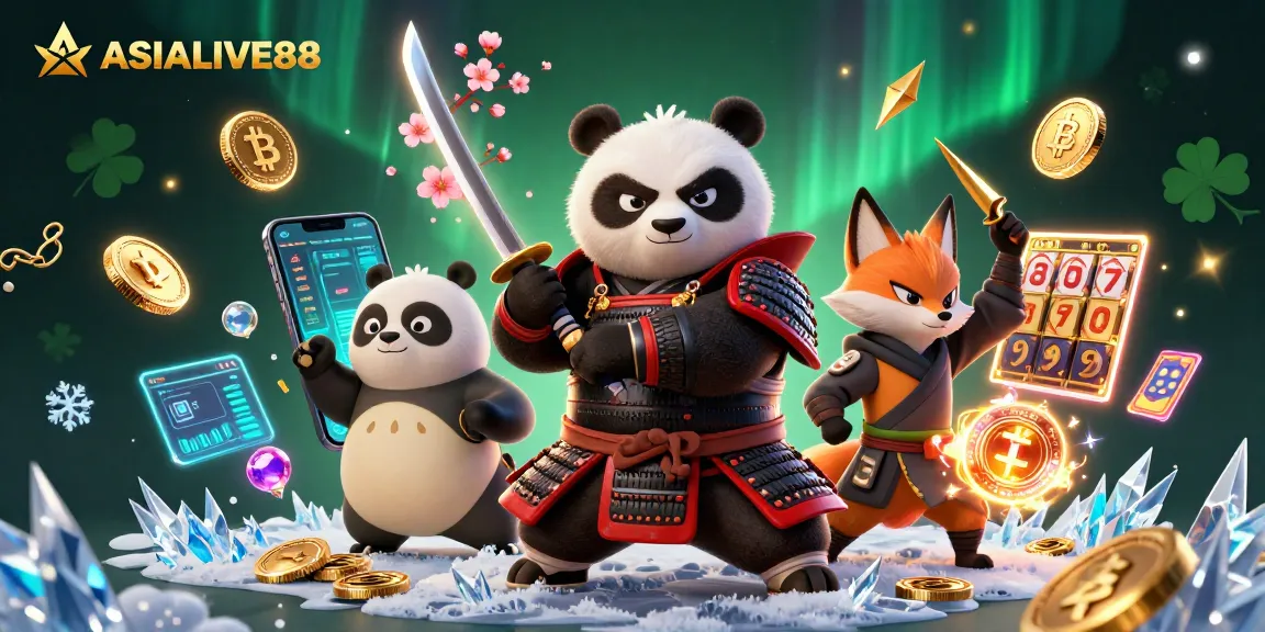 Engage with ASIALIVE88 through a thrilling 3D casino adventure featuring dynamic samurai, fox, and spirit