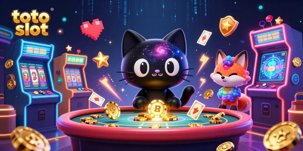 Experience thrilling entertainment with toto slot at a vibrant cosmic casino, featuring dynamic characters and game elements.