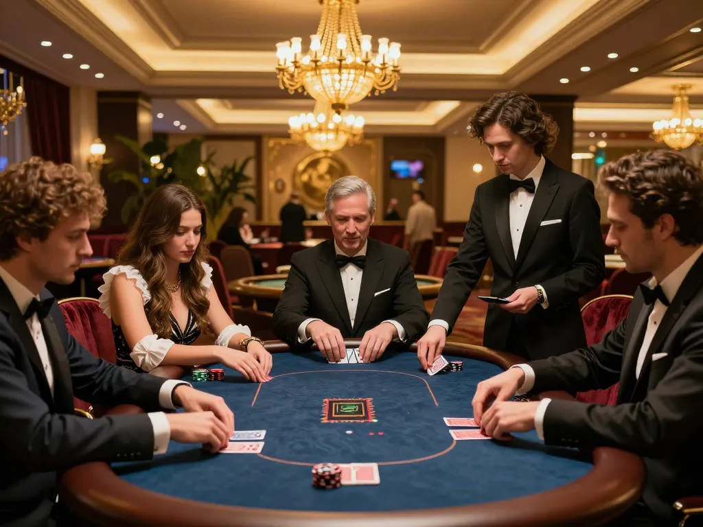 Winning hands at the luxurious VIP gaming table in go8 com casino.