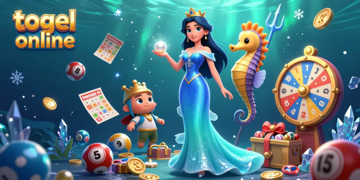 Bermain togel online dengan elemen lotere yang cerah dan tema bawah laut yang menawan.