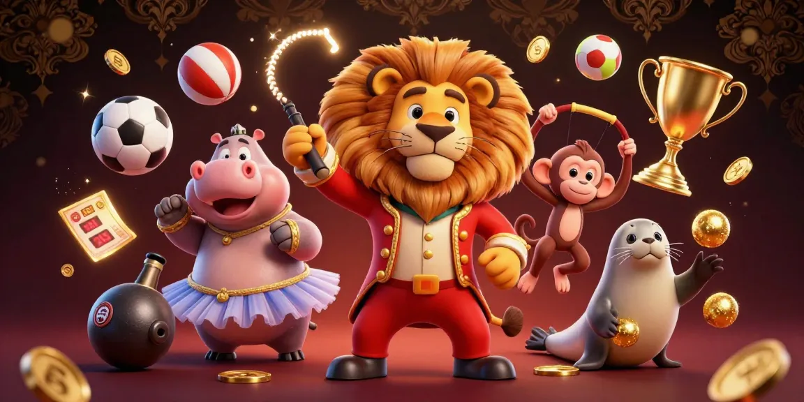 Experience thrilling moments in toto jp with animated casino characters celebrating victory amidst colorful gaming elements.