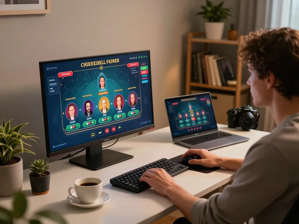 Engaging gameplay on https://gemwin.pics with live dealer game shown on a stylish home desk setup