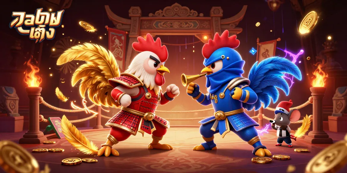 แทงบอลเต็ง action with fighting roosters in a dramatic arena, showcasing unique gambling elements and excitement.