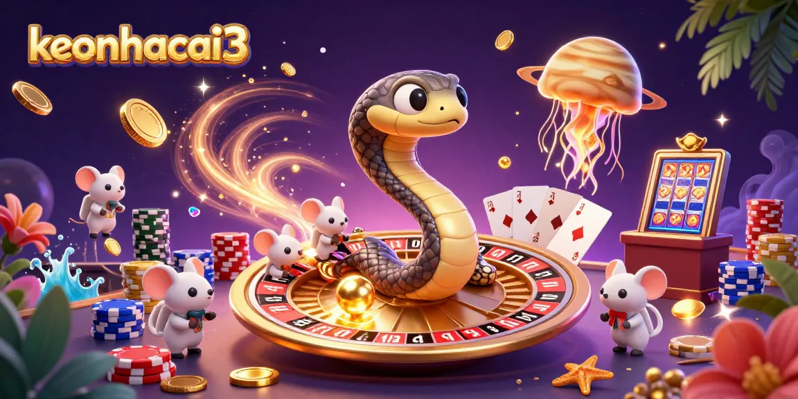 Experience winning spins in the keonhacai3 universe with 3D cosmic characters and vibrant casino thrills.