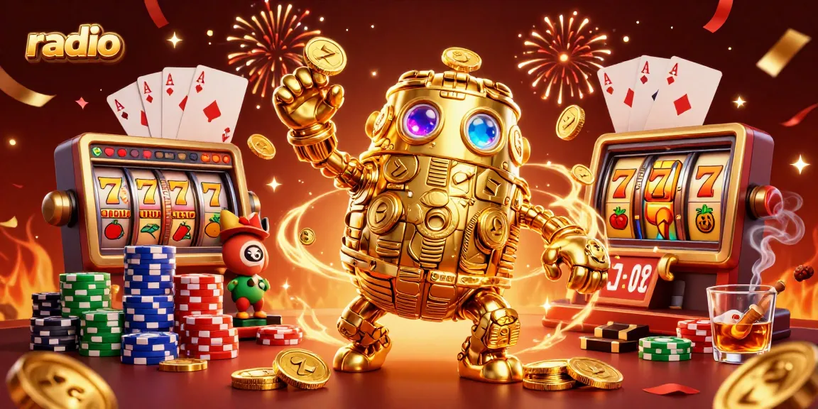 Spin and win at radio-themed slot games with vibrant visuals and engaging characters.