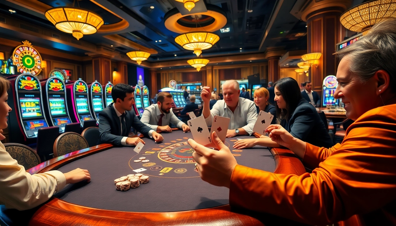 SODO casino excitement featuring a vibrant poker table and dynamic gambling elements.
