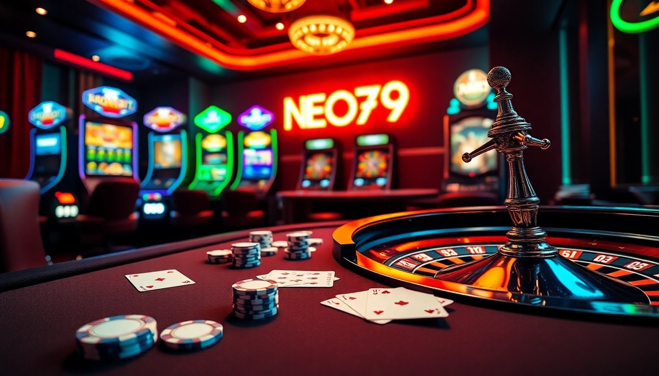 Experience the thrill at NHA CAI NEO79 with luxurious casino tables and exciting gaming.