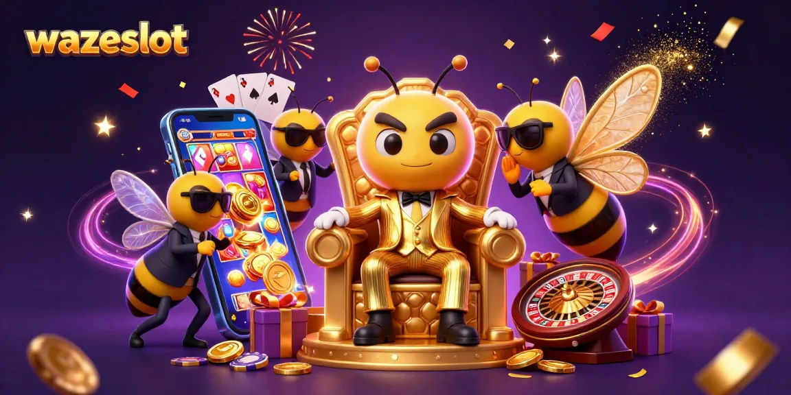 Experience high winrates at WAZESLOT, where thrilling slot games sparkle amidst golden coins.
