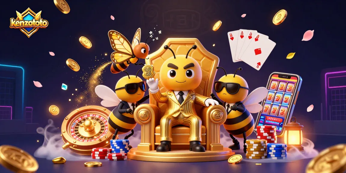 Experience kenzototo's thrilling gaming with vibrant characters and dazzling casino elements.